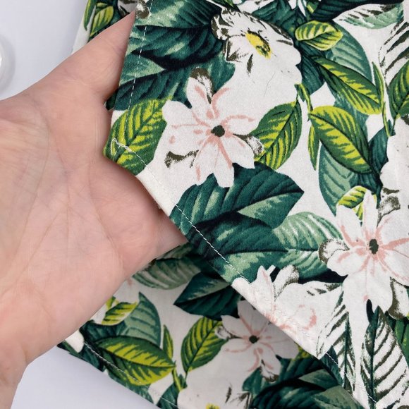 A'Gaci floral skort crop top size small two piece set high waist white green - Picture 6 of 11